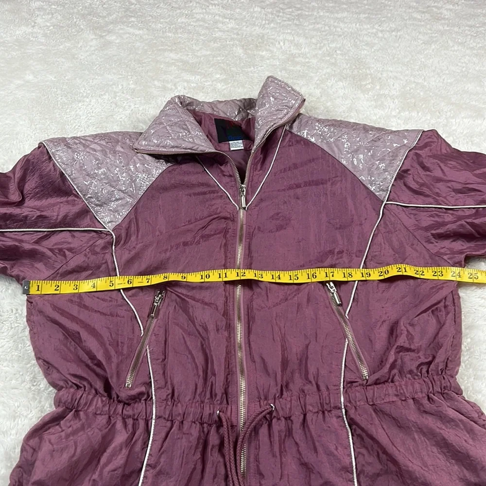 Vintage 80s 90s New York Classics pink windbreaker bomber jacket, size 14/16 - Picture 5 of 10